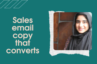 write cold email and sales email copy that converts