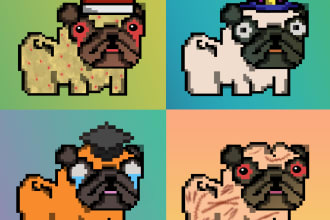 make a nft art collection for you, upto 10k with metadata