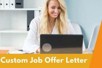 write a custom job offer letter for you