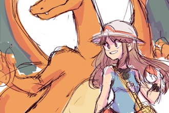 draw you as a pokemon trainer for you