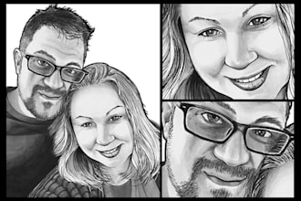 create portraits and photo restoration