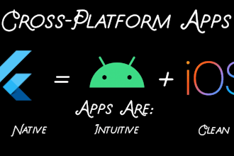 develop an android and ios app using flutter