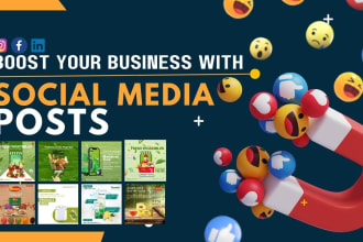 design social media poster for instagram facebook linkedin