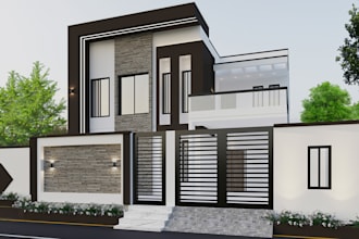 do exterior design with 3dmax