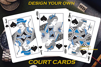 design court cards for your playing cards in my style