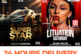design a club flyer, party flyer and event flyer design
