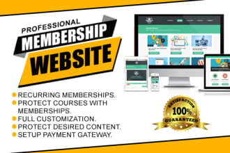 create membership website with paid membership pro, subscription wordpress