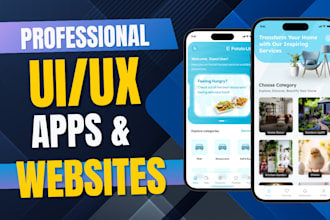 design a website UI UX design, website dashboard  mobile app UI UX design