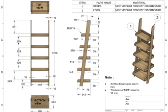 create 2d technical drawings for manufacturing and patent applications