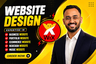 develop wix website, template, business, and wix portfolio website