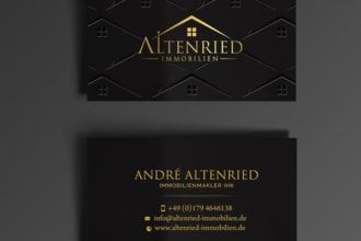 design unique professional luxury business card