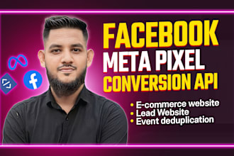 setup facebook and meta pixel and capi for conversion event to get accurate data