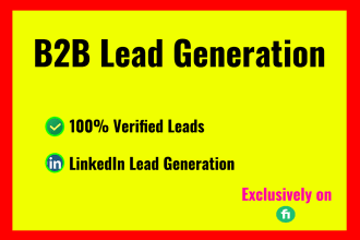 provide targeted b2b lead generation, prospect email list building