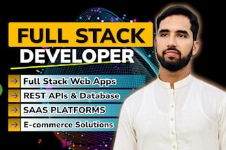 do website development as a full stack developer, backend developer front end