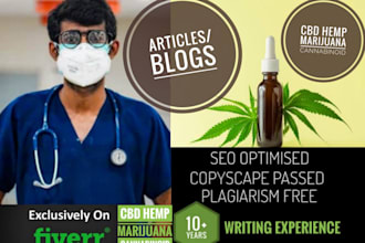 write SEO articles on cbd hemp and marijuana
