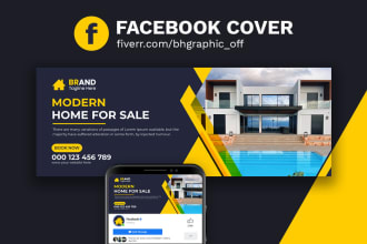 design facebook cover, social media or linkedin banner