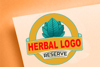 do professional attractive green natural eco herbal logo