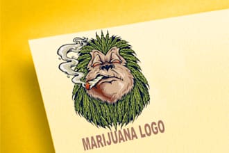do professional modern creative cannabis and marijuana logo