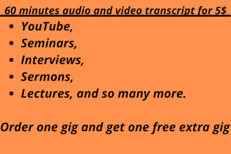 deliver fast professional video and audio transcript
