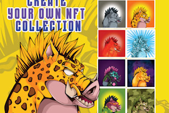 create custom cartoon character for your nft collection