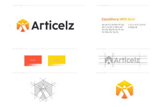 design trendy, modern, minimal logo with brand style guides