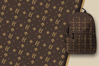 design monogram pattern design using your logo or initials