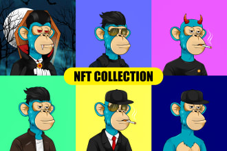 create a unique 1k 5k 10k nft art collection