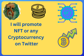promote  nft or any cryptocurrency on twitter