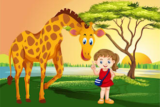 design character and children illustrations