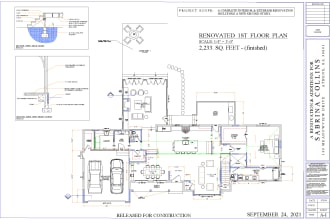 be a draftsman for house plans, elevations, roof plans, and framing plans
