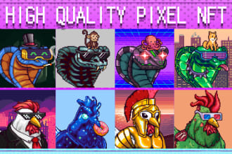 create high quality pixel art for your nft collection