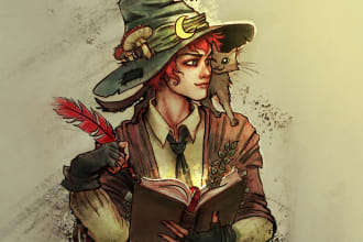 draw a fantasy portrait of any character