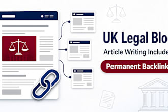 write and publish UK legal blog guest post with SEO backlink services