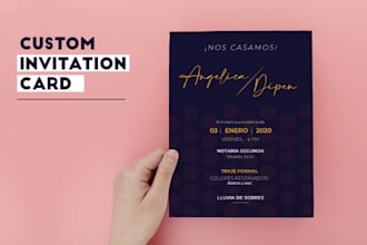 design a beautiful invitation card for any event
