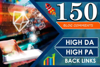 create manually 150 high quality blog comments SEO backlinks