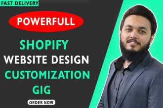 do shopify theme customization or design shopify theme