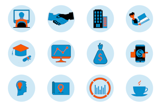 design creative icons for you