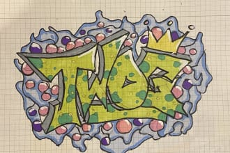 create custom graffiti pieces on the streets and or on paper