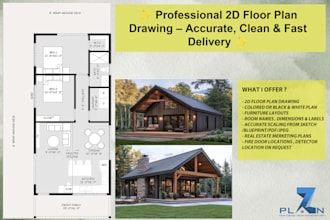 do detailed architectural floor plan drafting