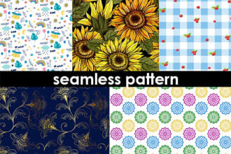 design seamless pattern for textile fabric prints