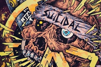 create cover album artwork design for metal  punk album