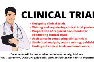 teach, write and register clinical trial for you