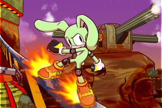 draw your sonic oc or your favorite sonic characters in full body nsfw or sfw