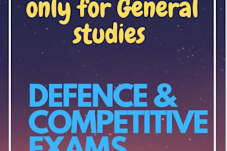 teach you general studies for competitive and defence exams