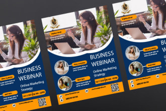 design attractive business flyer, event flyer, food flyer, real estate flyer