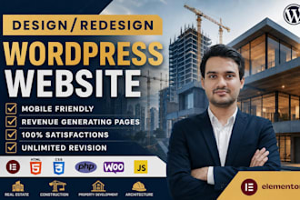 design elementor wordpress real estate website for realtors to get property lead