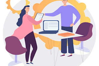 create amazing flat vector illustration