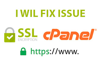 fix issue cpanel ssl domain hosting database