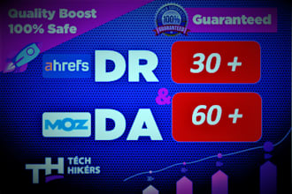 increase da domain authority and DR domain rating white SEO