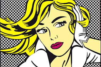 illustrate an awesome portrait from your photo